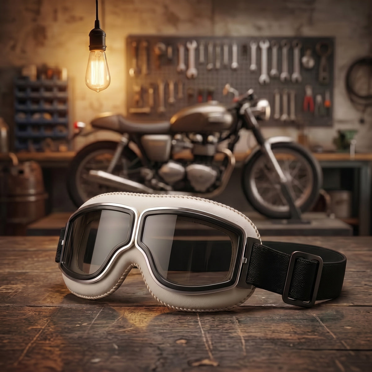 🔥 OTG Vintage Motorcycle Goggles (Fits Over Glasses)