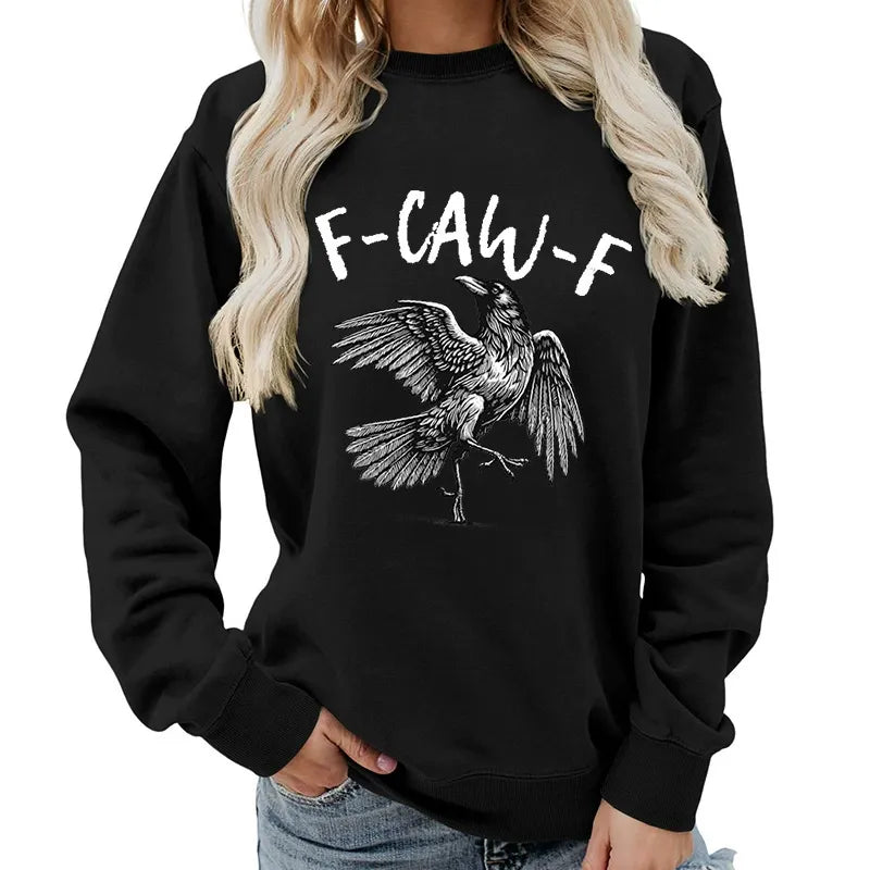 Humorous Crow Graphic T-Shirt – Say It With a Caw!