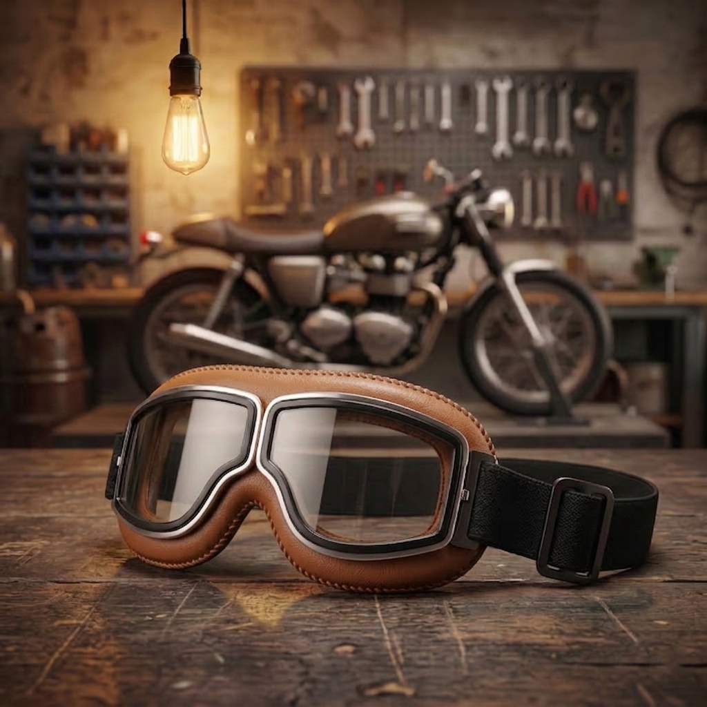 🔥 OTG Vintage Motorcycle Goggles (Fits Over Glasses)