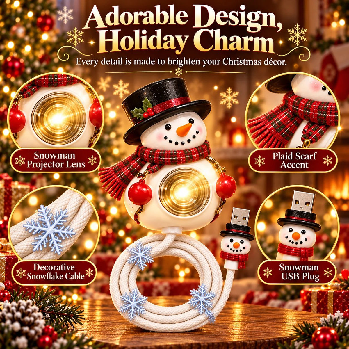 ⛄🎄50% OFF ring Home Holiday Magic — Snowman Christmas Projector Light ...