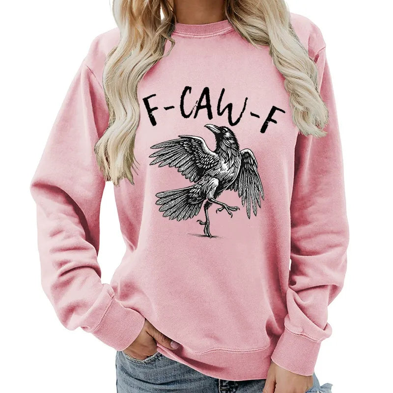 Humorous Crow Graphic T-Shirt – Say It With a Caw!