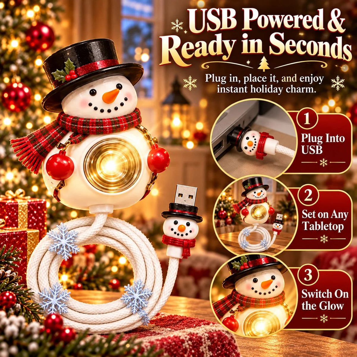 ⛄🎄50% OFF ring Home Holiday Magic — Snowman Christmas Projector Light ...